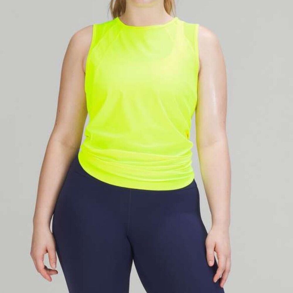 Lululemon Highlight Yellow Sculpt Tank Top Sz 6
